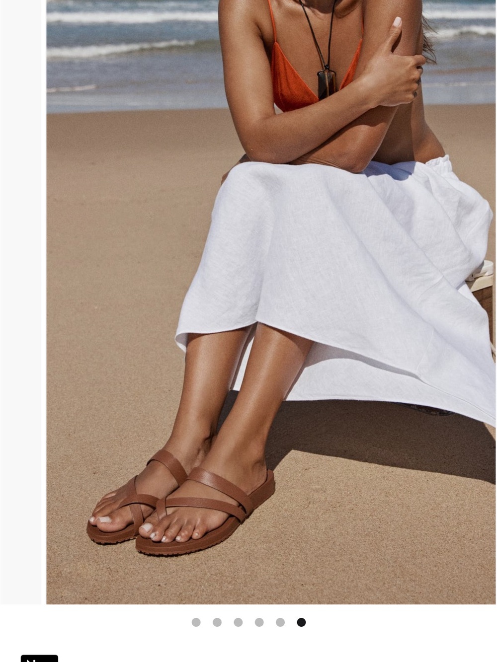 Frankie4 Isla Waterproof Toe Loop Sandal Brown 8 - Picture 6 of 7